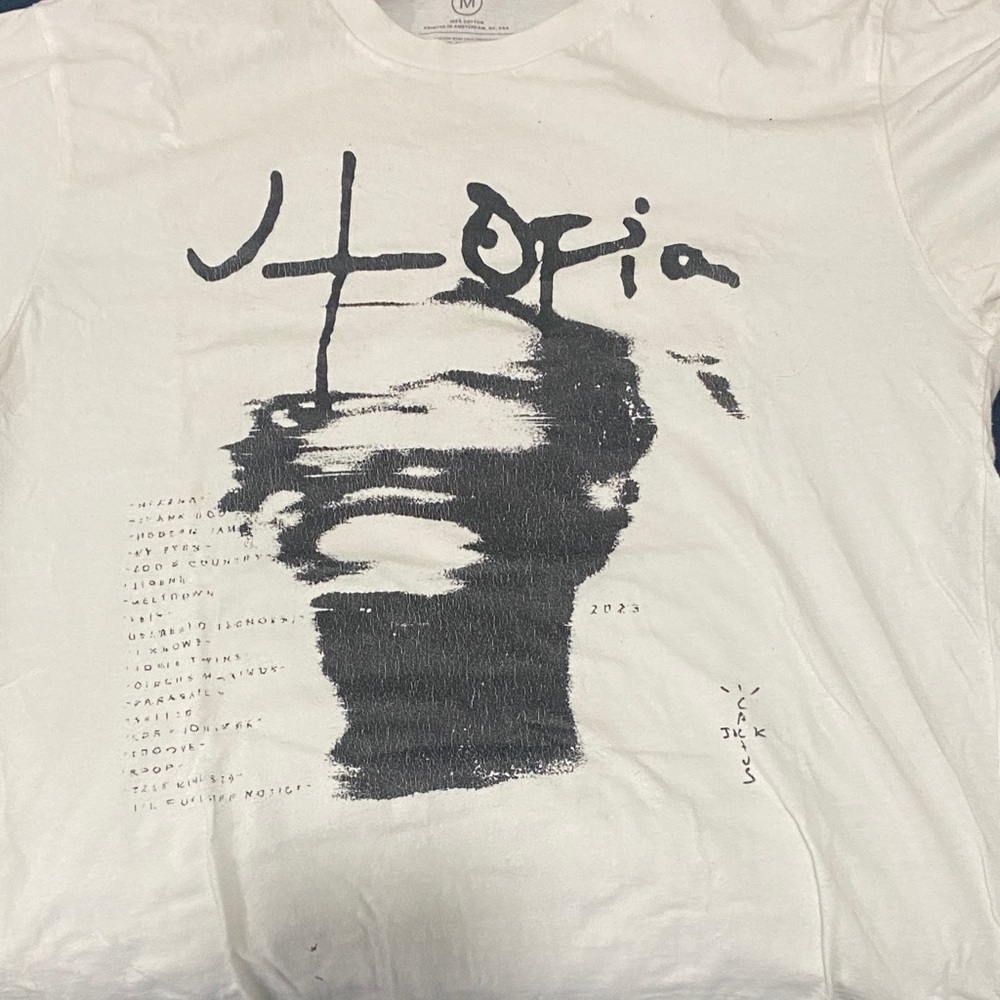 Unbranded White Short-Sleeve Graphic Crewneck T-Shirt